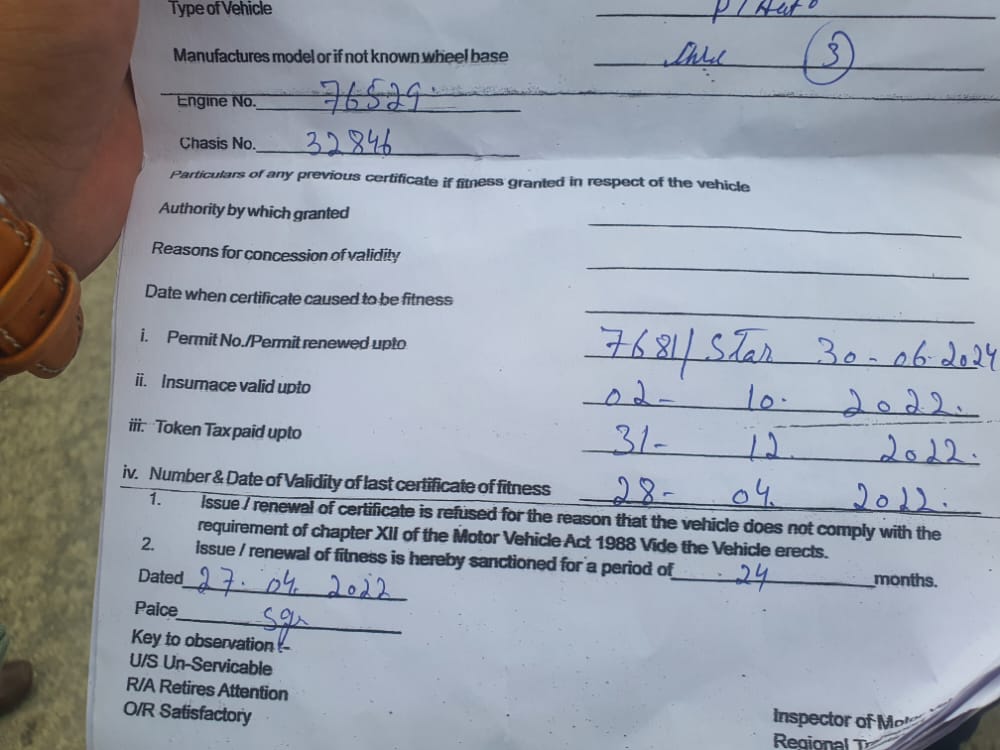 Vehicles’ Fitness Checking hit by ARTO’s ‘Absence’ in Srinagar