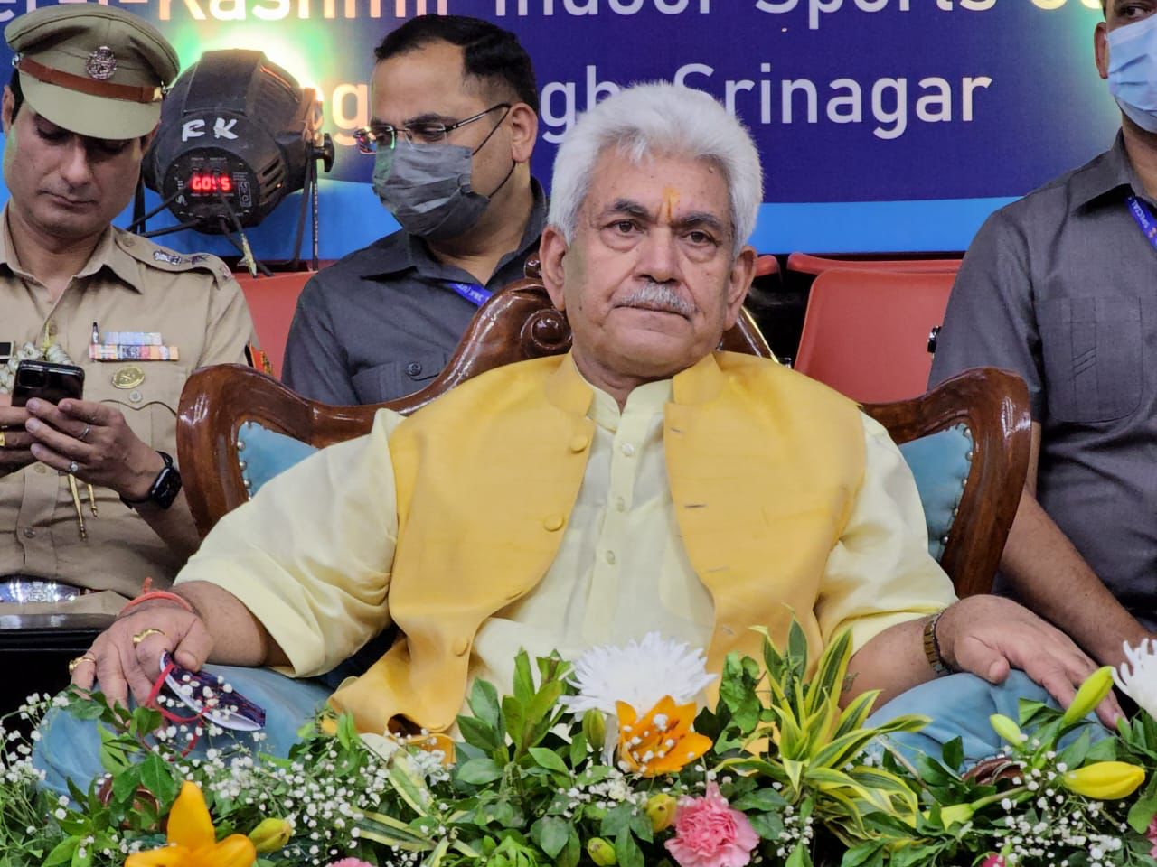 Sports budget for J&K higher than any biggest state of country: LG Sinha     Inaugurates renovated sports complex, says sports infra being augmented to highest level