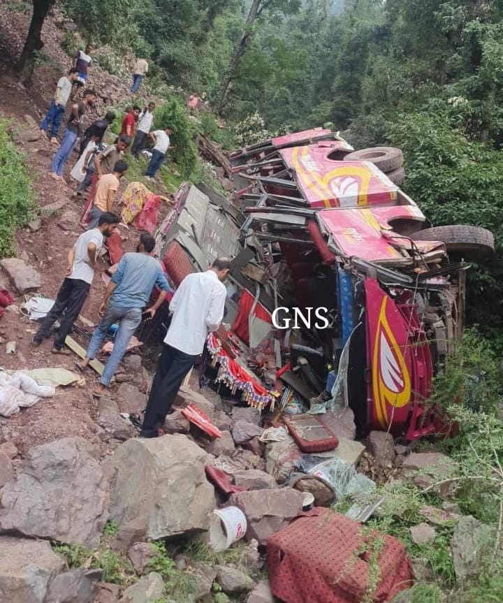 Bus, Carrying Marriage Party, Rolls Down Road in Majouri Udhampur, Casualties Feared     Union Minister Dr Jitendra Singh Expresses Sadness