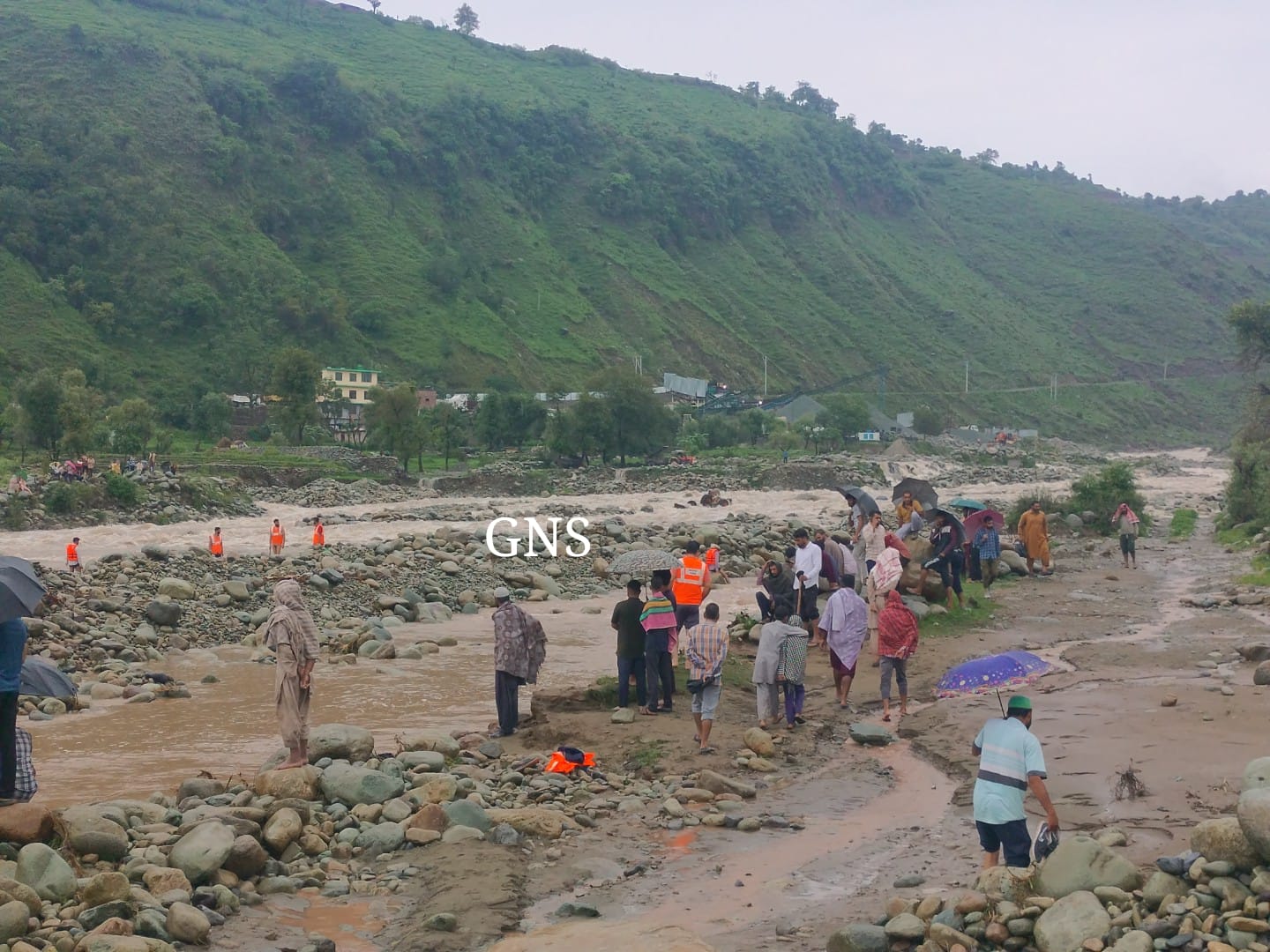 Flashflood Washes Away Tipper in Rajouri; Driver Retrieved Dead, Helper Untraced