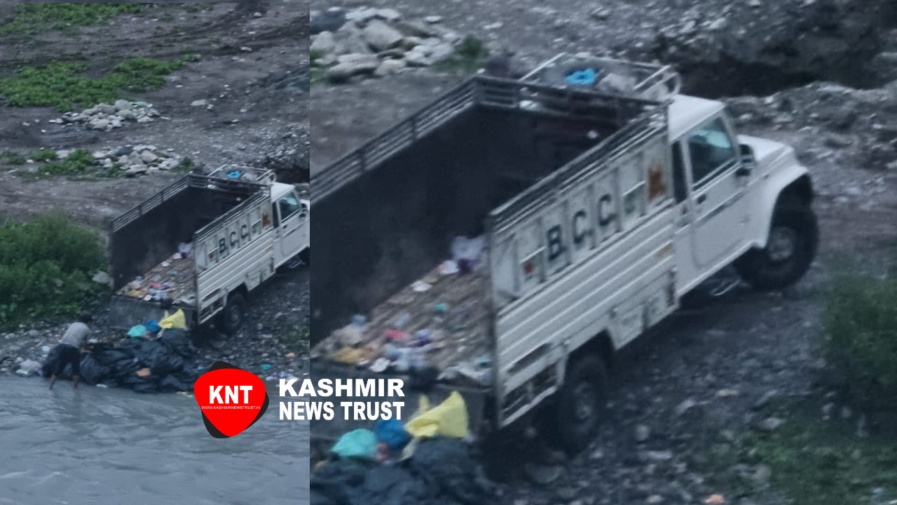 Police arrest duo for dumping hotel waste into water body at Kashmir’s tourist resort