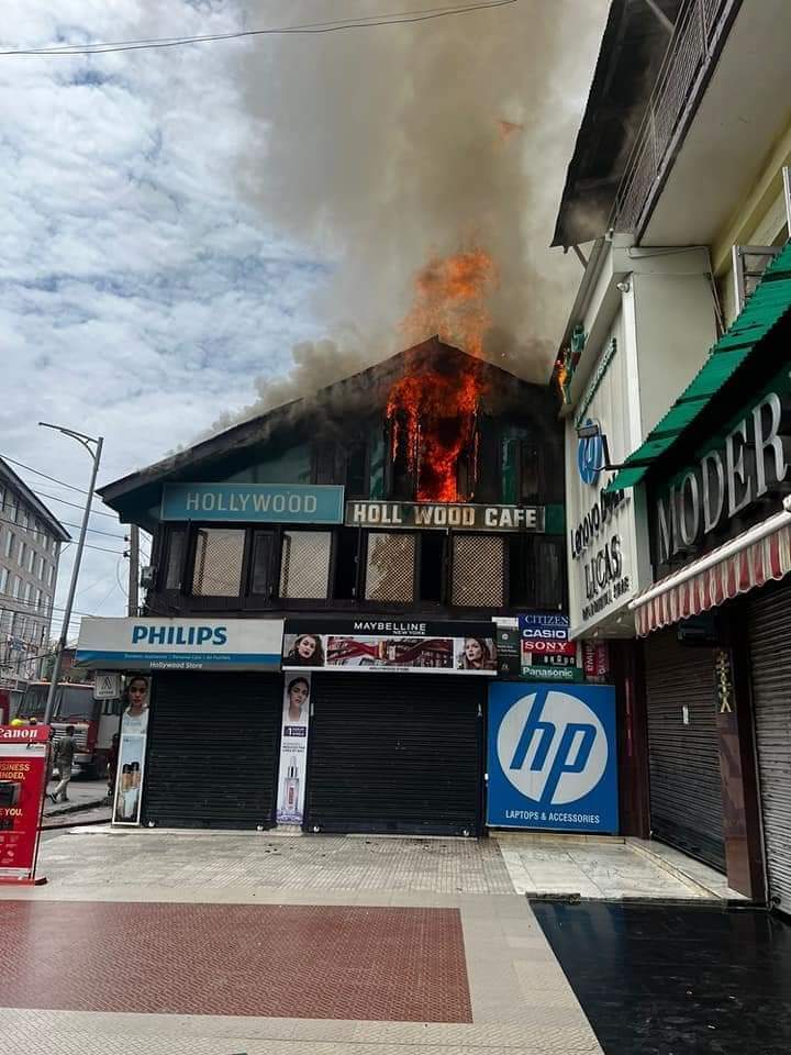 Bakery Shop Catches Fire in Regal Chowk Srinagar