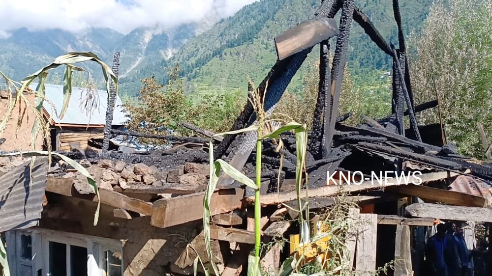 Residential house damaged, 1 injured in Ganderbal blaze