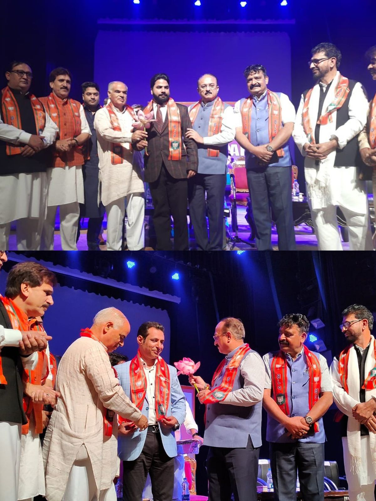 Prominent Political Activists Sajid Yousuf Shah and Sahil Bashir Bhat joins BJP.