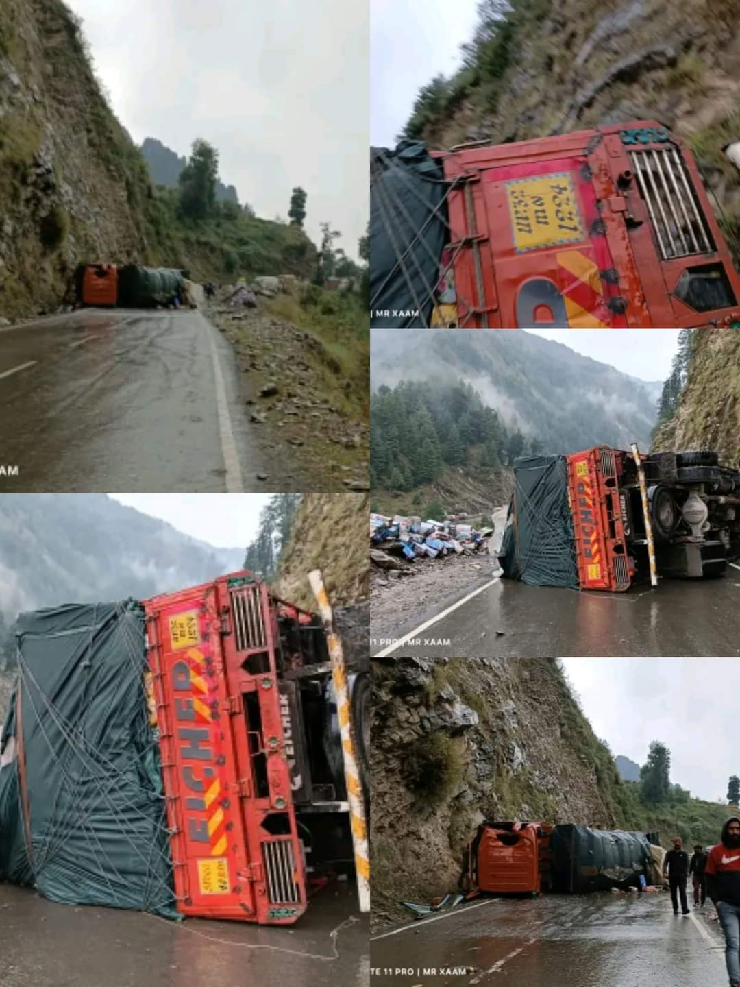 Fruit Truck Enroute to Jammu via Mughal Road hit with shooting Stone, driver dies on spot: Officials