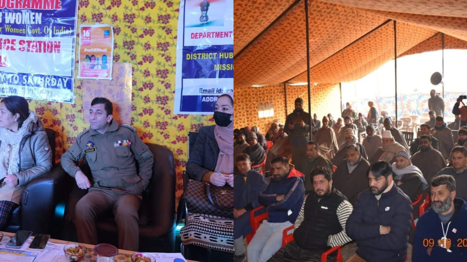 GANDERBAL POLICE ORGANIZED ONE DAY AWARENESS PROGRAMME/ SEMINAR ON CRIME, ABUSE AGAINST WOMEN AT PS KHEERBAWANI IN COLLABORATION WITH DEPARTMENT OF SOCIAL WELFARE GANDERBAL