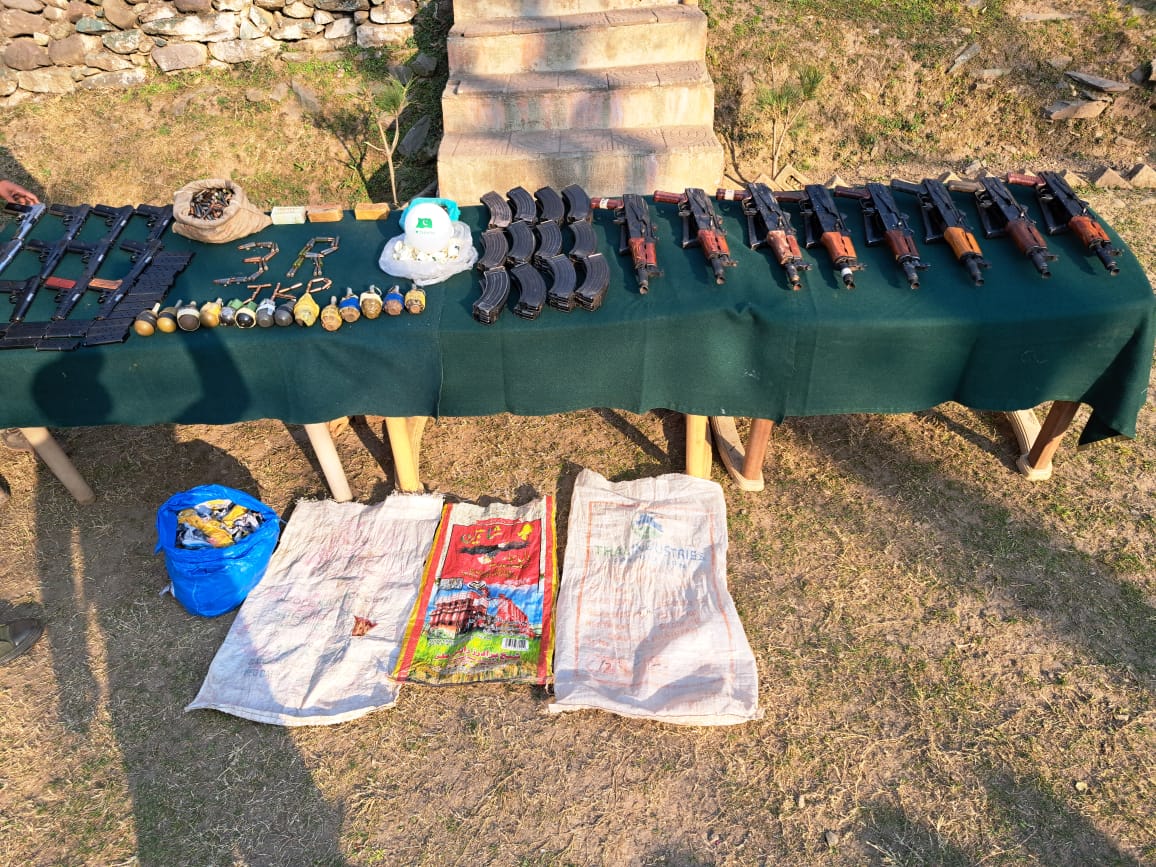 8 AKS 74u, 12 Chinese Pistols, Arms and Ammunition among Recoveries