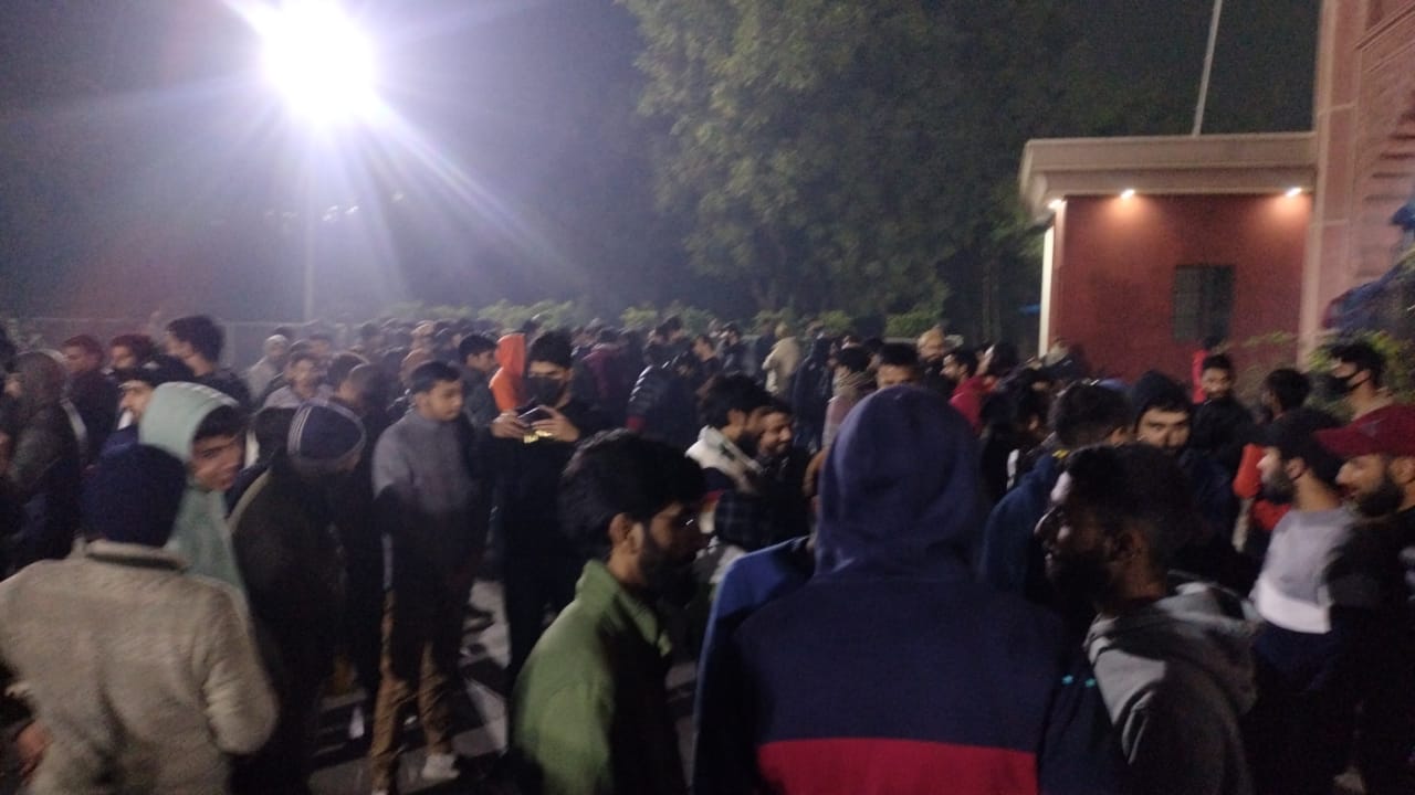 Kashmiri students protest at AMU against alleged thrashing of Phd scholar