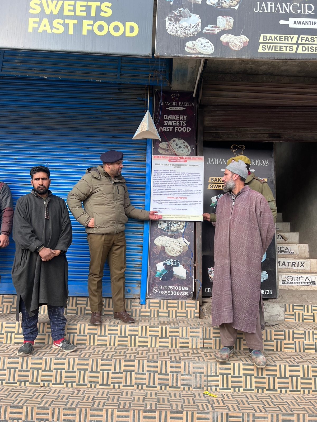 For sheltering militants in May this year, Police attaches property in Awantipora