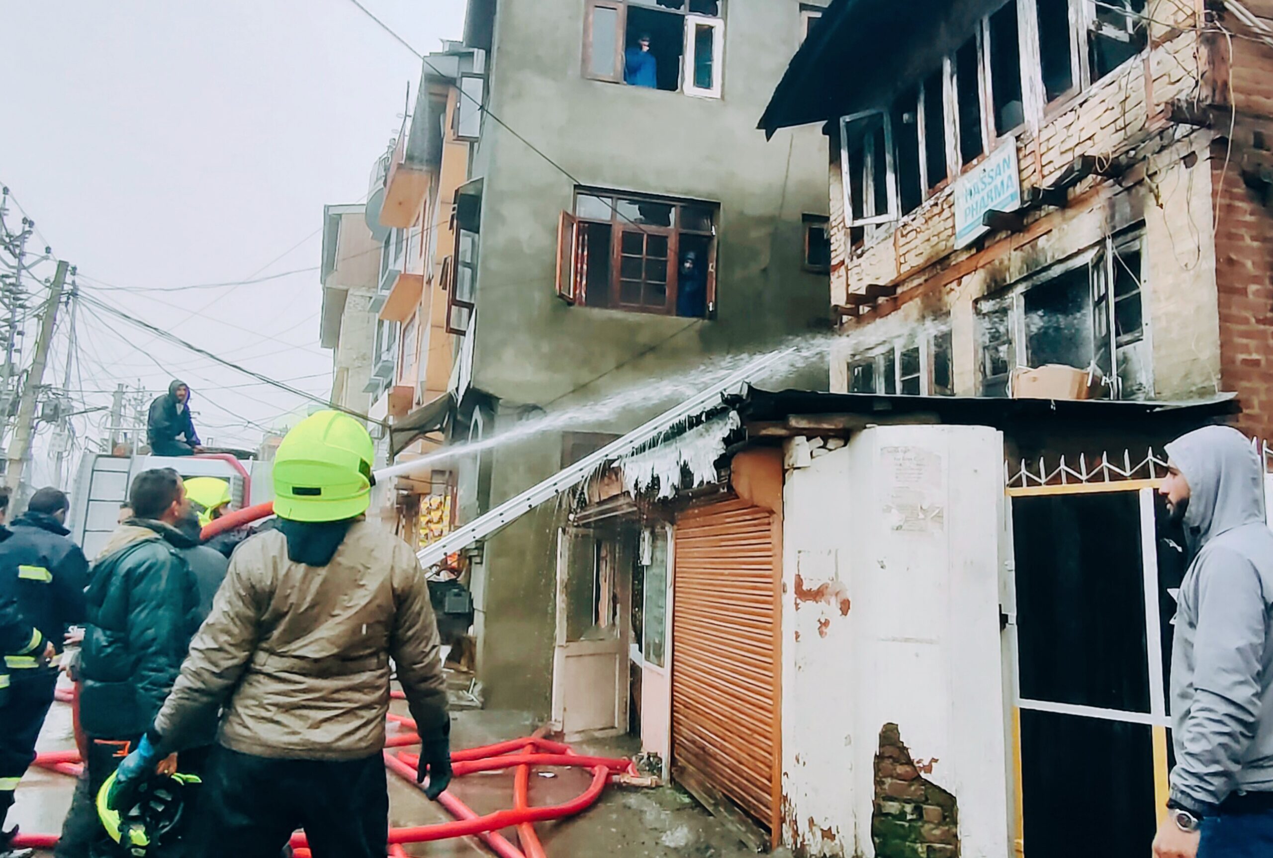 Blaze in Rajbagh Sgr Guts Pharmaceutical Store, Also Damages 3 Residential-cum-Commercial Buildings, Hotel