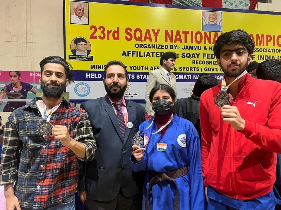 Ganderbal athletes shine in National Sqay Martial Arts Championship