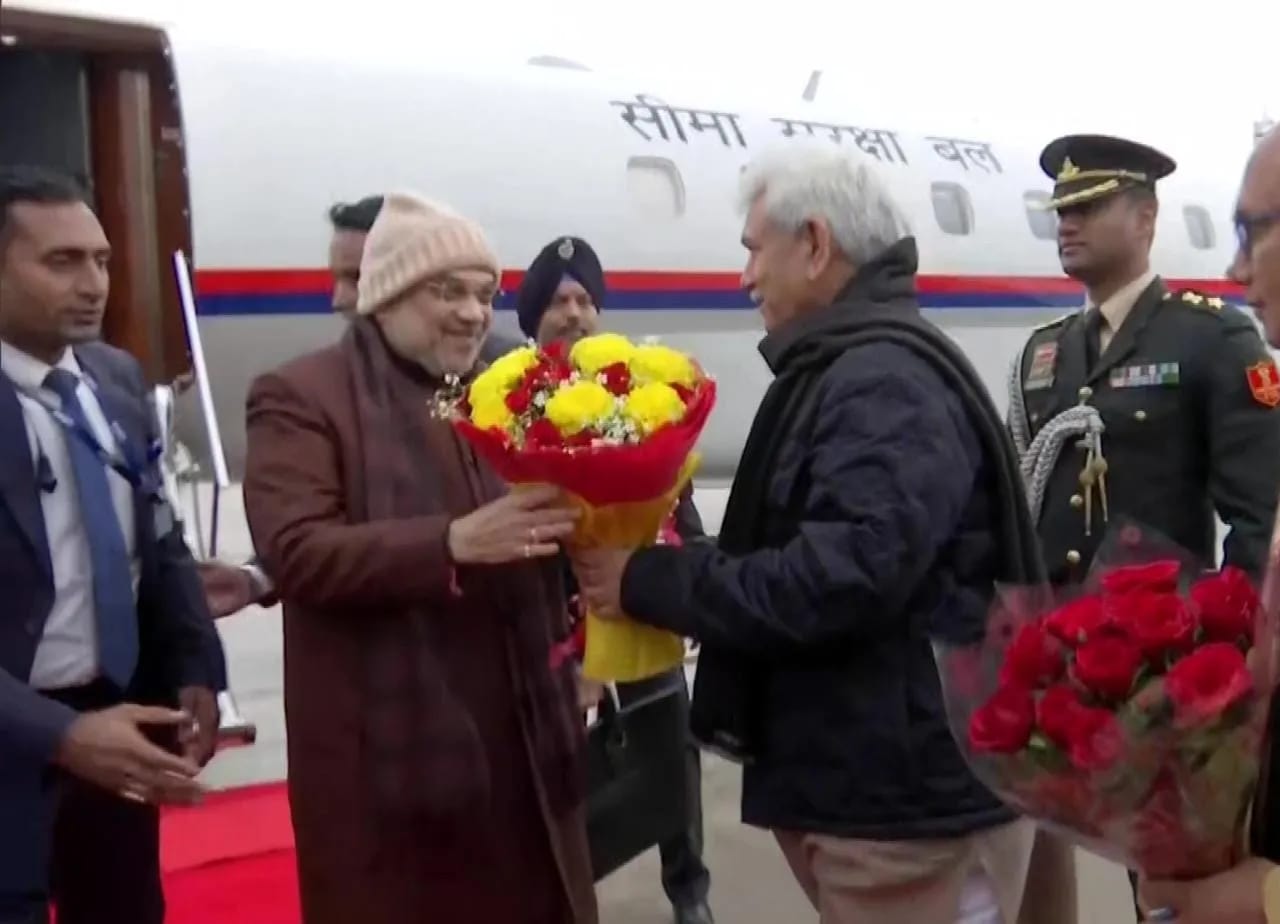 Amit Shah reaches Jammu, will leave for Rajouri to meet Dhangri attack victim families