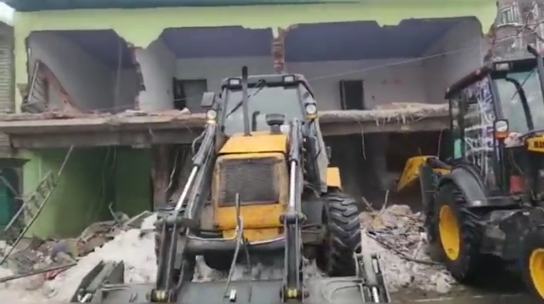 Commercial structure of former minister demolished in Shopian