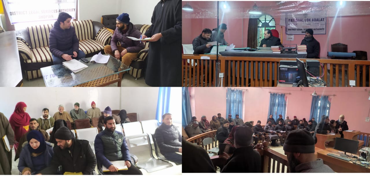 National Lok Adalat held at District Court Complex Shopian