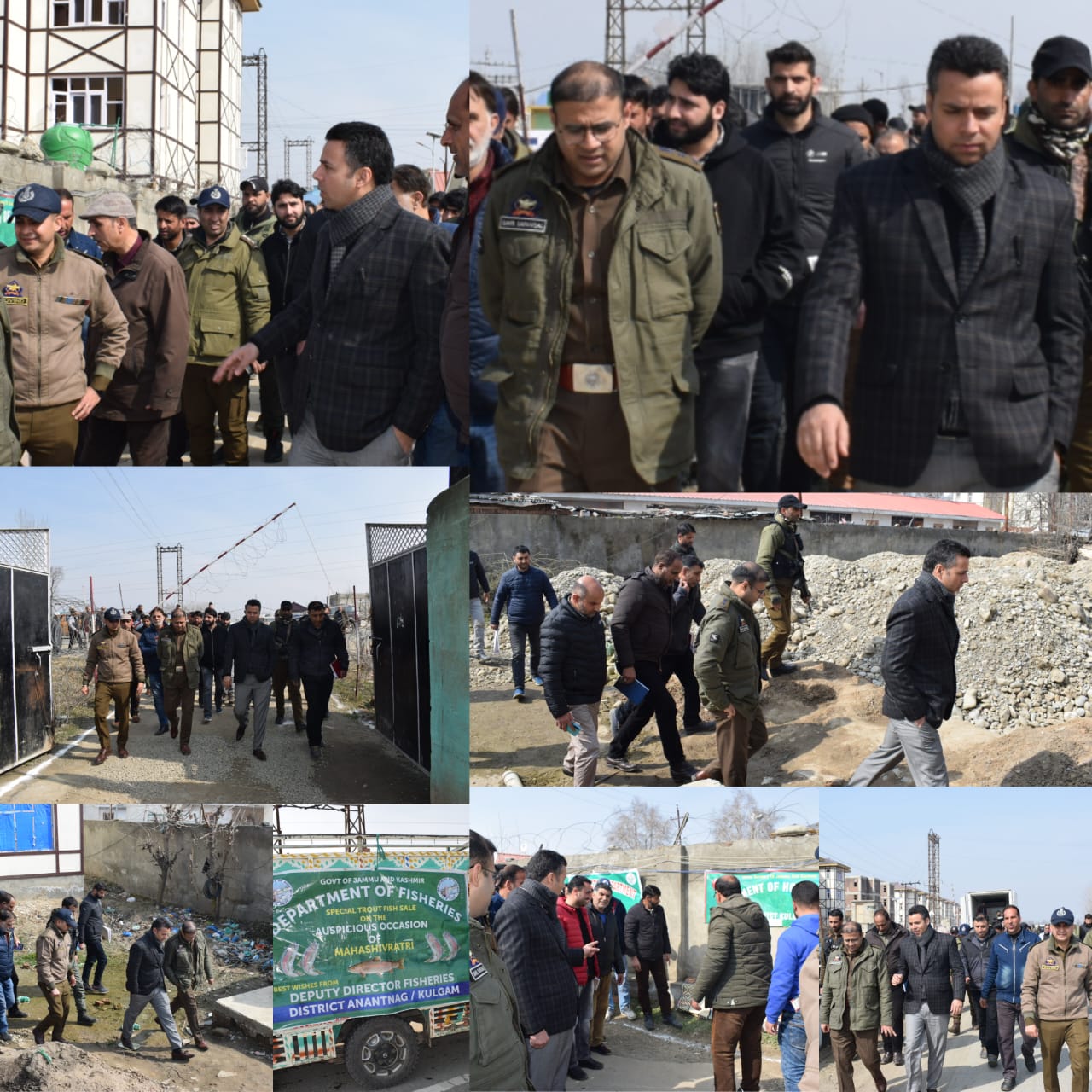 DC Kulgam visits Migrant Colony Vessu; oversees arrangements for Maha Shivratri festival