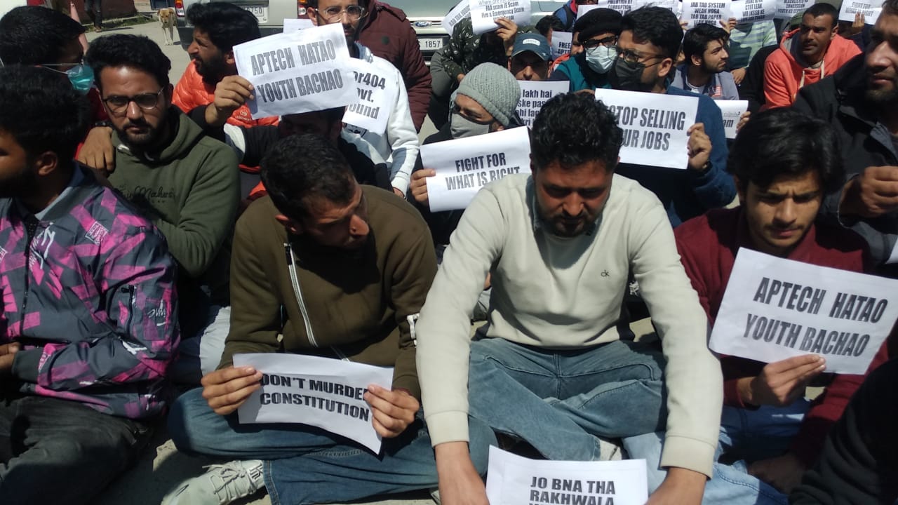 Aspirants continue to protest against tainted job recruiting company