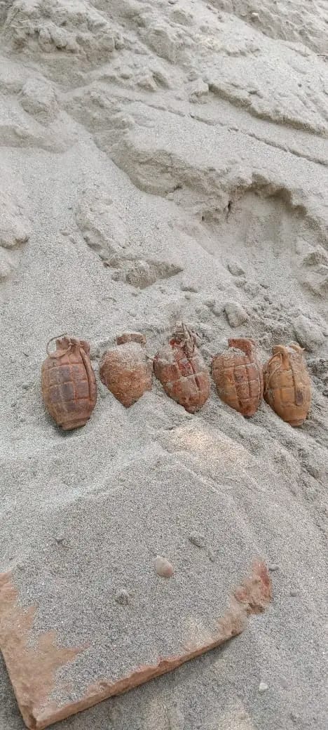 05 Rusted Grenades Recovered in Akhnoor