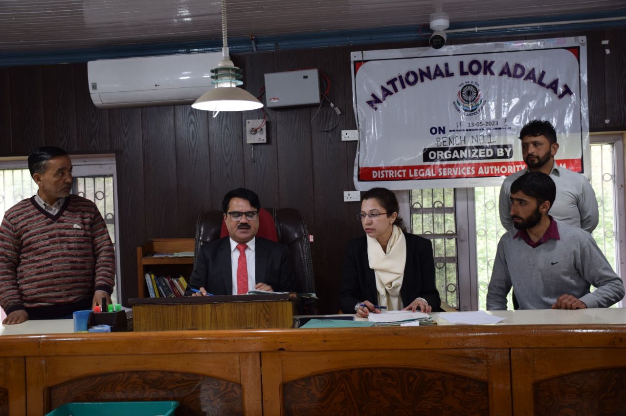 2nd NATIONAL LOK ADALAT ORGANISED AT BUDGAM