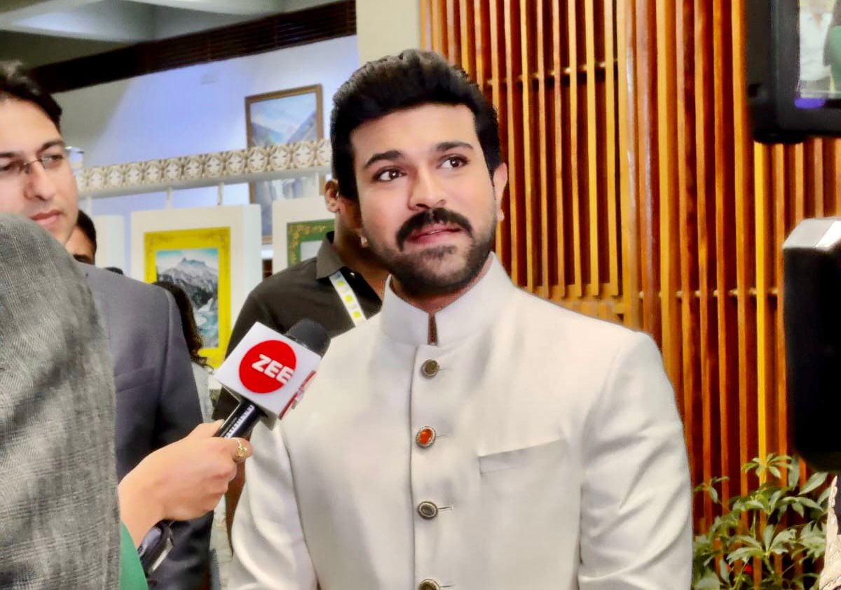 G20 Summit: Oscar winning RRR star Ram Charan arrives in Srinagar