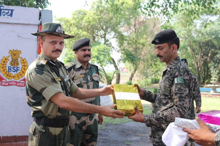 BSF, Pak Rangers exchange sweets on Eid-ul-Adha at Jammu border