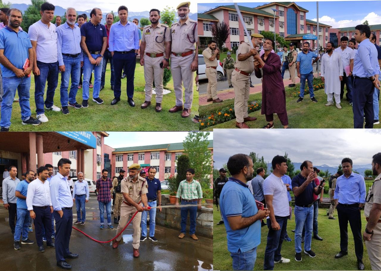 Fire Fighting Hydrant System test conducted at Kulgam