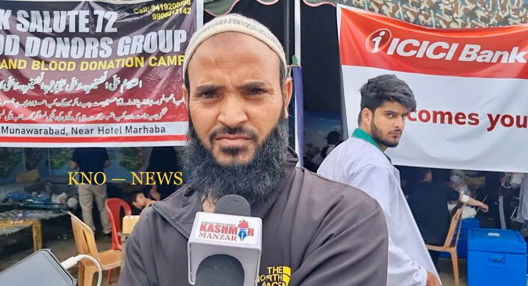 Youm-e-Ashoora: Labour from B’pora travels 85 kms to donate blood at Zadibal, Sgr