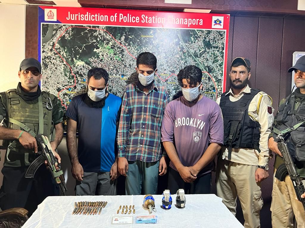 3 terrorist associates of TRF arrested in Srinagar: Police