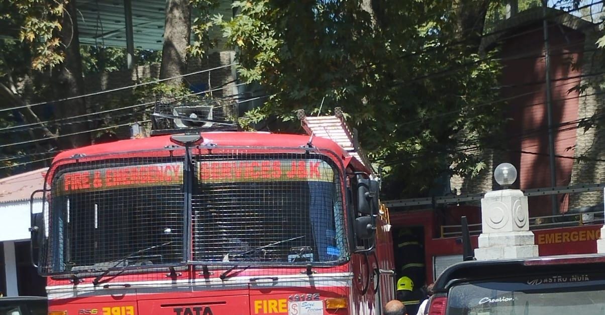 Fire breaks out in shed at Church Lane in Srinagar