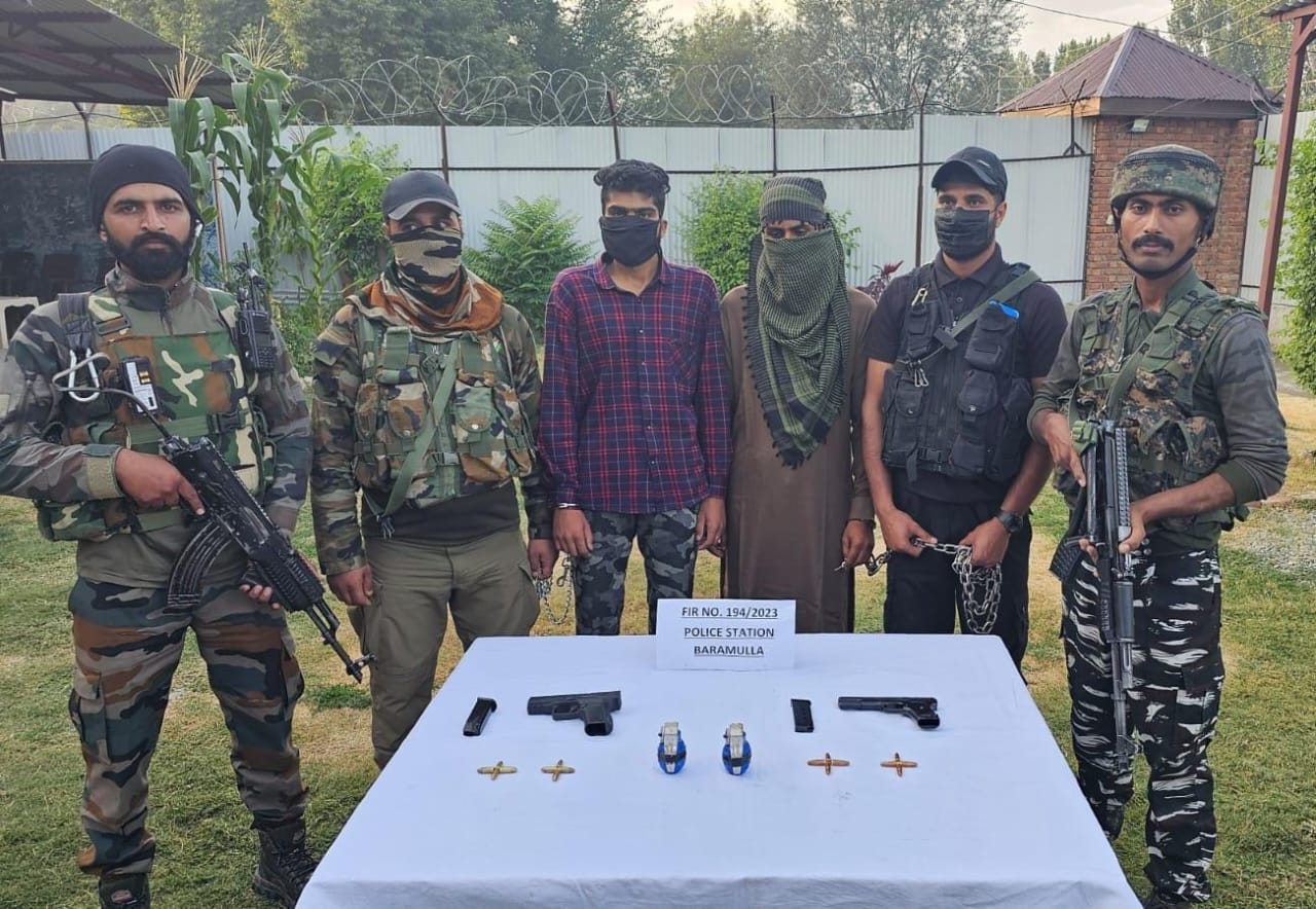 Two TRF Militants Arrested In Baramulla, Arms And Ammunition Recovered: Police