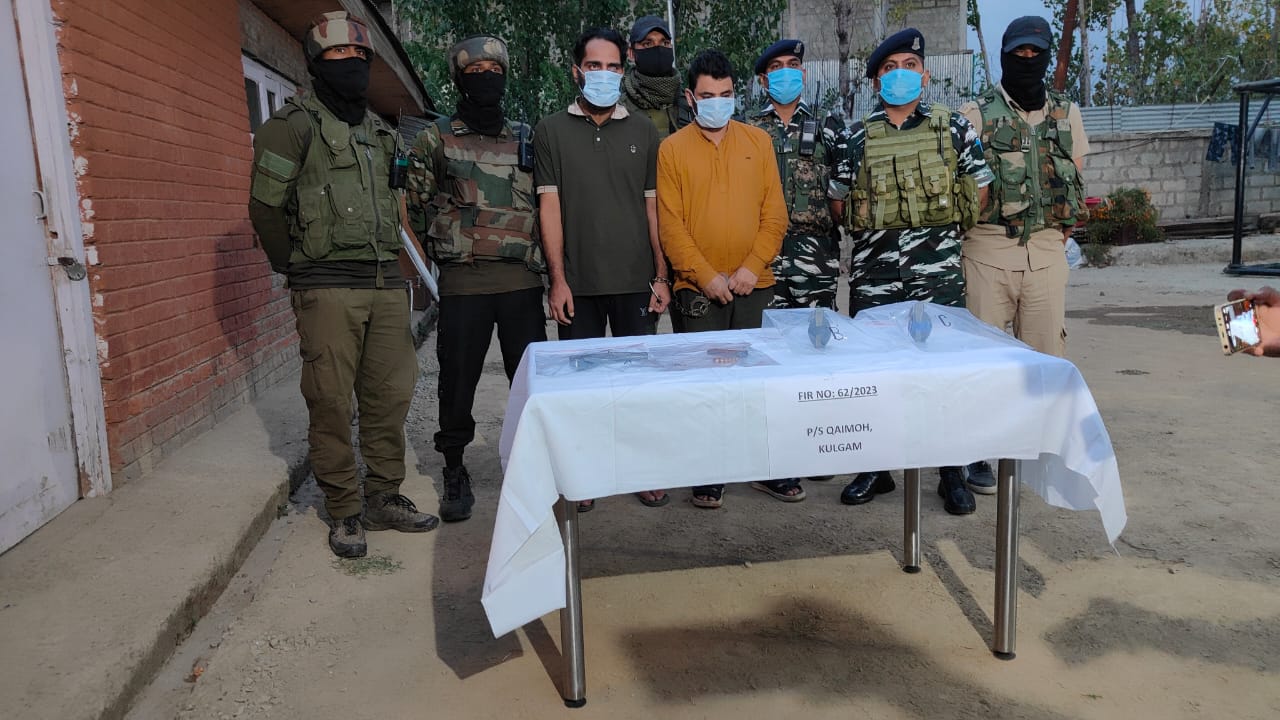 5 LeT Hybrid Militants Arrested Along With Arms And Ammunition in Kulgam: Police