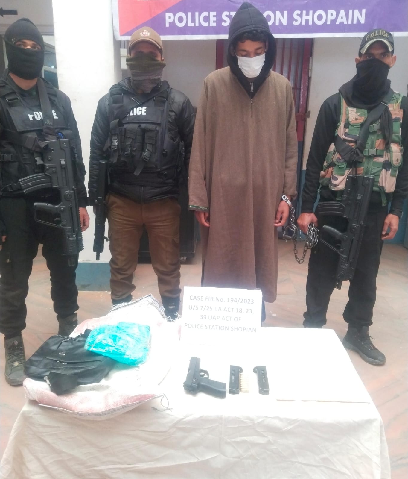 AGH Militant Associate Arrested, Arms & Ammo Recovered in Shopian: Police