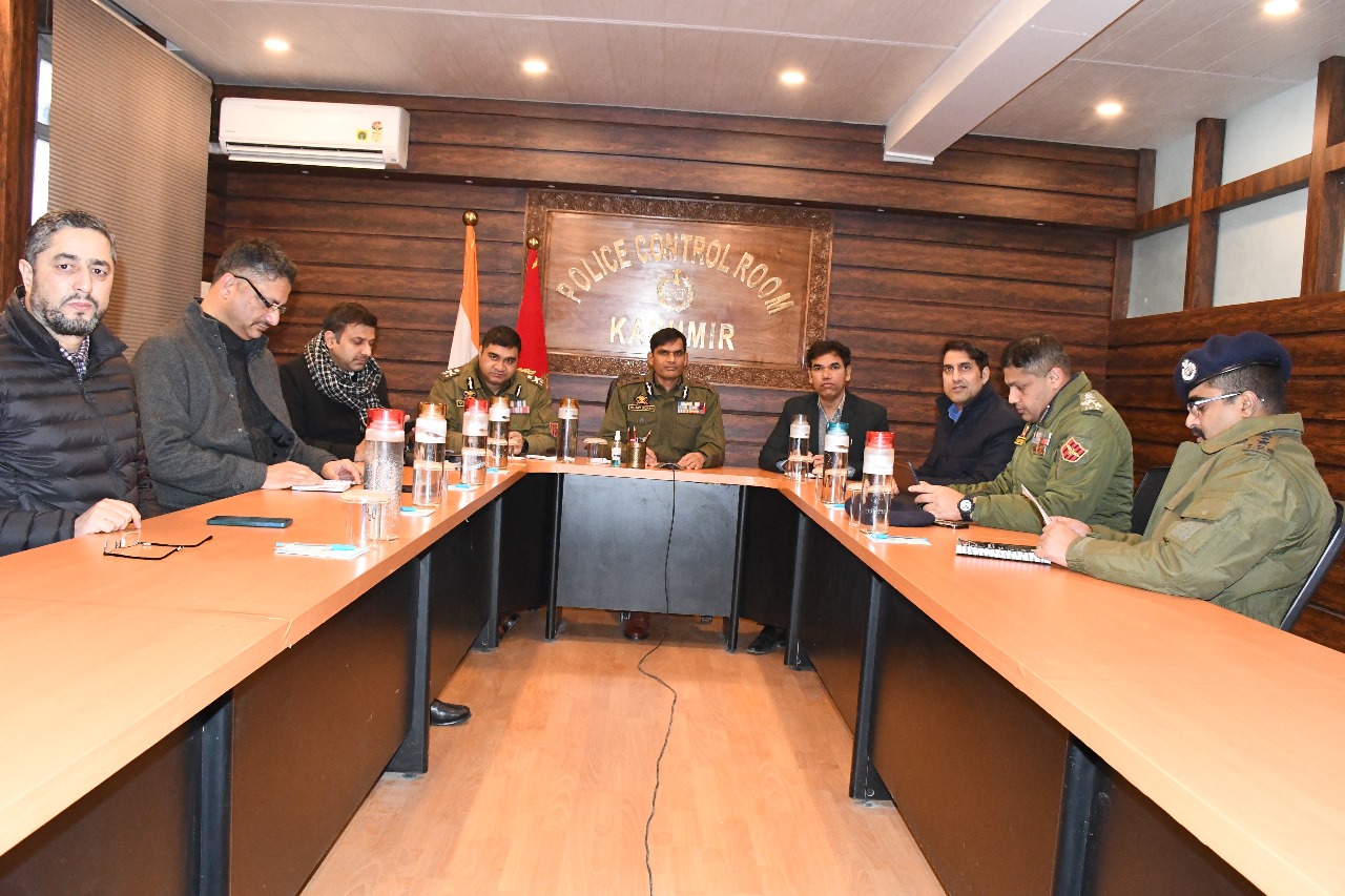 ADGP L&O J&K chairs joint meeting at PCR Kashmir