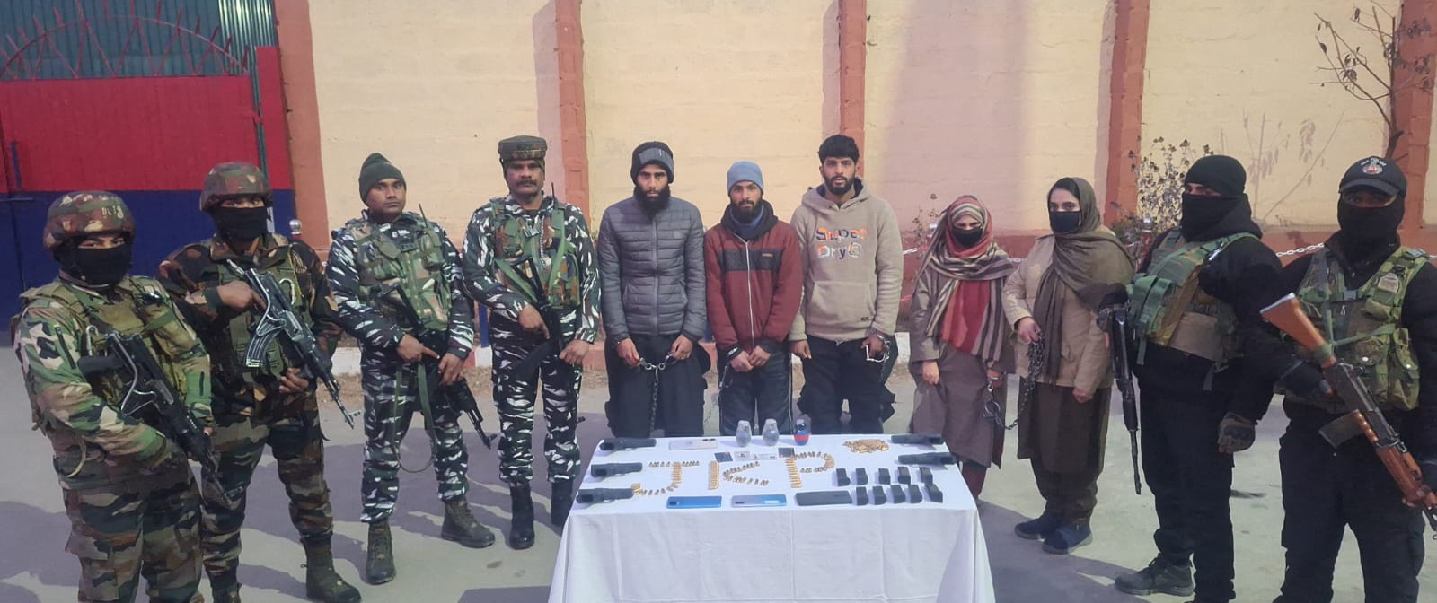 Four Persons Including Woman Arrested Along With Arms And Ammunition in Bandipora: Police
