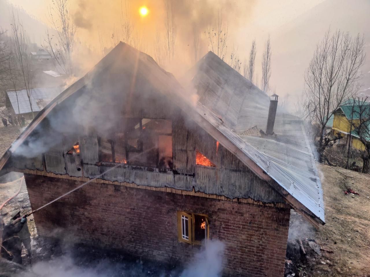 House gutted in fire mishap in Ganderbal village