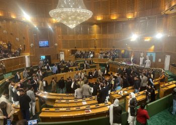 House adjourned for 15 minutes as legislators from Kashmir clash with BJP MLAs