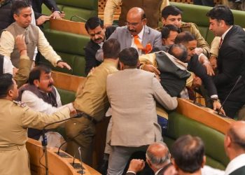 Pandemonium in J&K Assembly over Special Status resolution