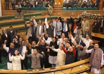 ‘Jai Shri Ram’ chants echo in Assembly amid ruckus over resolution to restore special status