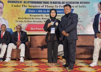 Young Pulwama girl wins gold in Thang-Ta National Championship 2025
