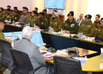 After back to back meetings in Delhi, LG Sinha reviews Kashmir security