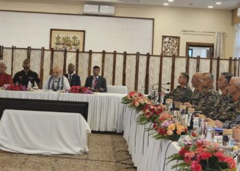 Security review meet chaired by Amit Shah begins at Raj Bhavan in Srinagar