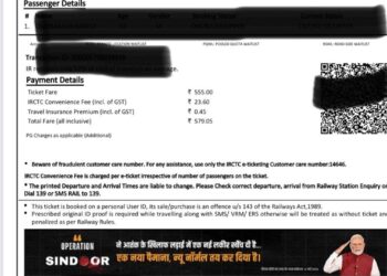 PM’s photo on train ticket saluting heroes of Operation Sindoor tribute to our soldiers: Railways