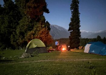 Camping returns at few Pahalgam sites but tourism flow continues to remain low