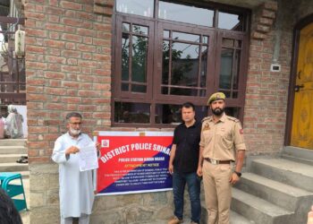Property Worth ₹ 50 lakhs Attached Under NDPS Act In Srinagar: Police