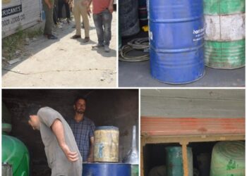 Awantipora Police busted Illegal Sale of Petroleum Products in Pampore, Seized 18,797 Liters of Petroleum: Case Registered