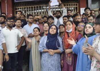 Resident doctor assaulted at SMHS; colleagues protest, demand action