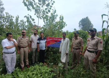 Anantnag Police Attaches Property of Active Terrorist in Bijbehara