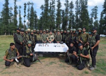 Security Forces Bust Terrorist Hideout in Kupwara, Arms and Explosives Seized