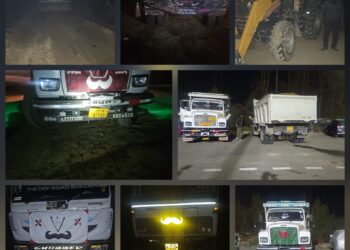 Awantipora Police Seize 07 Tippers/Dumpers and 02 JCBs Involved in Illegal Transportation of Minerals