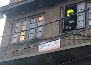 Fire at Kalashpora Srinagar Guts One Residential House