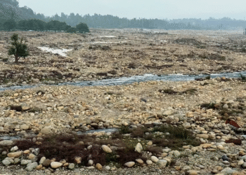 Kulgam’s Veshow Nallah, a key jhelum tributary, runs completely dry